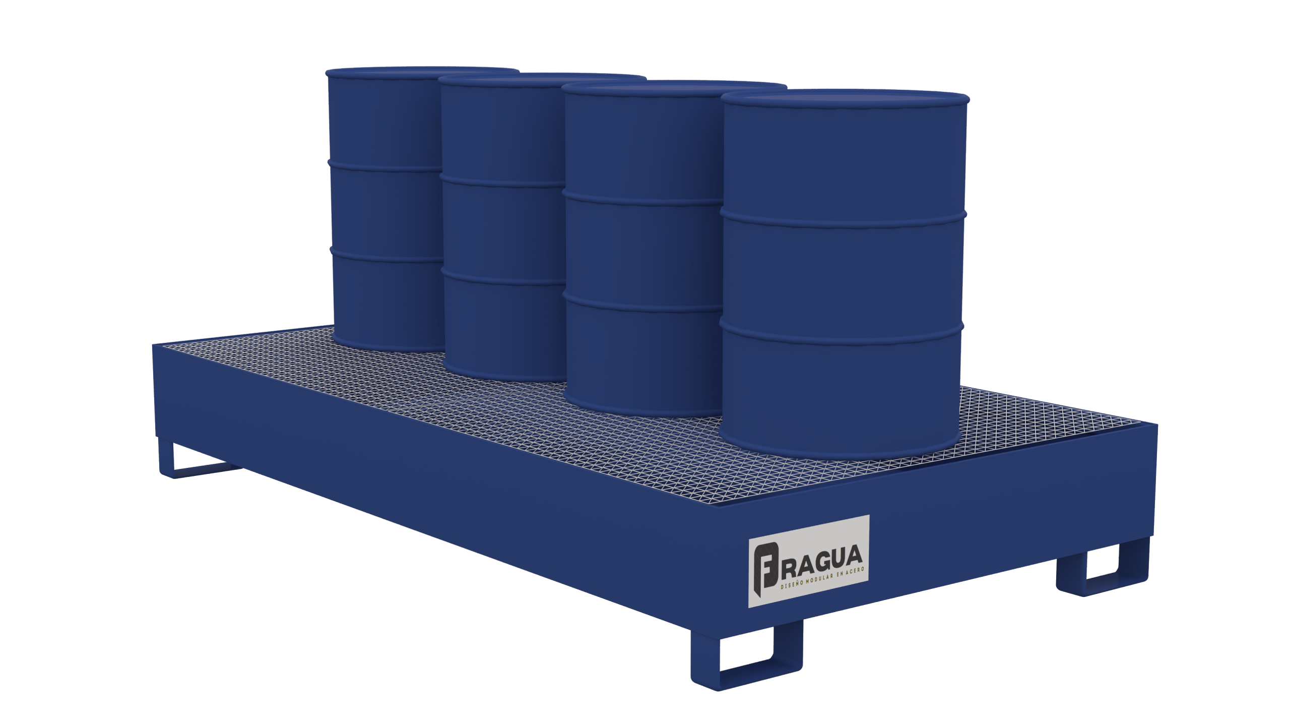 Base Antiderrame Rectangular 4 Tambores - Imagen 2